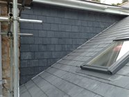 Re-roof in natural slate