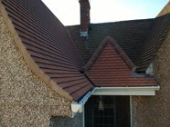 Completed plain tile extension